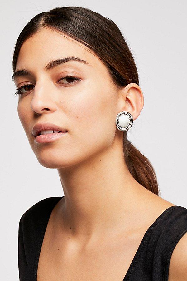 Oversized Disc Stud Earrings By Free People